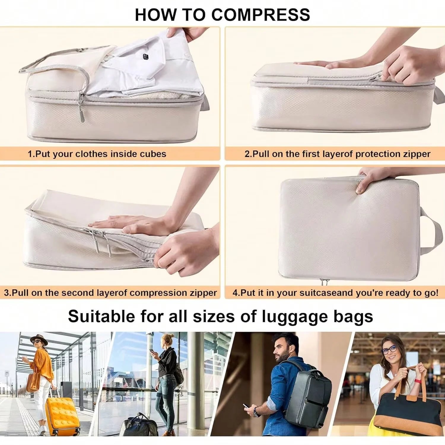 Wotivo™ Compression Packing Cubes